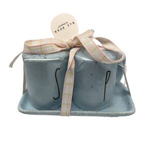 Rae Dunn Blue Mini Mug Salt and Pepper shakers